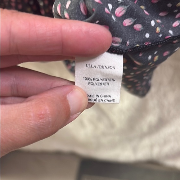 Ulla Johnson Gray Pleated Mandarin Collar Blouse - Picture 10 of 14